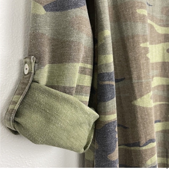 Z Supply Long Sleeve Camo Dress Camouflage Size Small - Picture 8 of 16